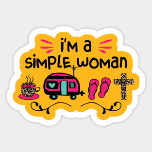 I' m a Simple Women Sticker